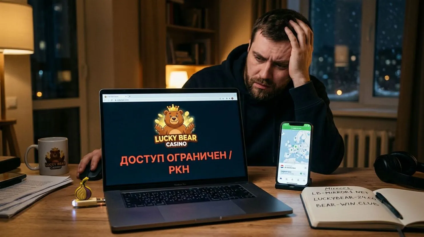 Не работает Lucky Bear: 3 способа обхода блокировки и входа 
